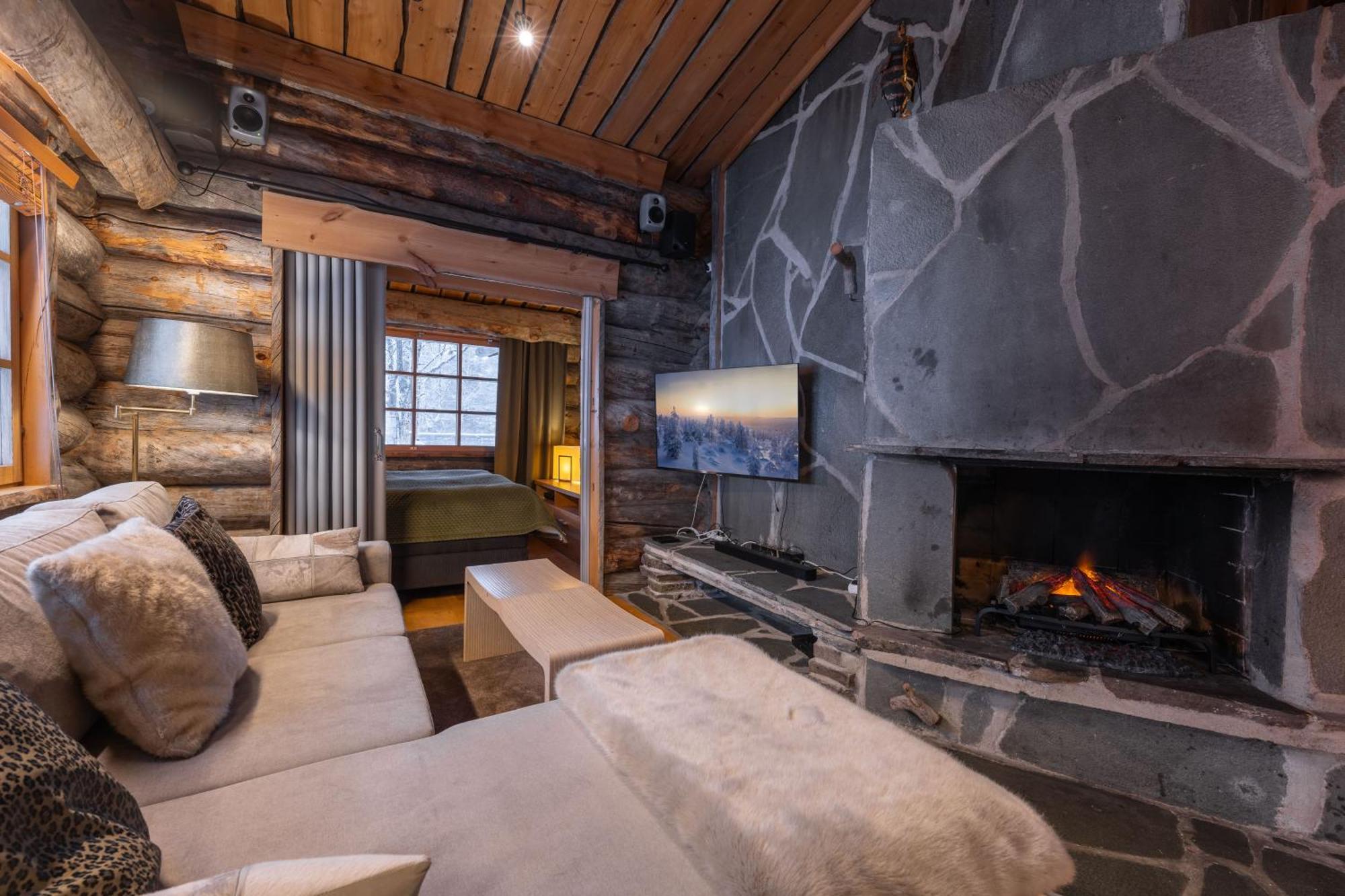Kuukkeli Log Houses Teerenpesae - Premium Suite A48 Saariselka Eksteriør bilde